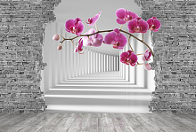 Лиловые фотообои Divino Decor Фотопанно 4-х полосные P-026